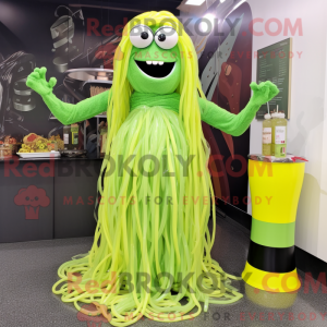 Lime Green Spaghetti mascot...