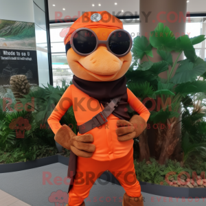 Orange Pirate mascot...