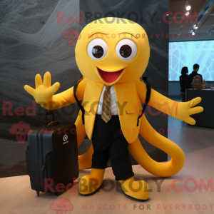 Yellow Octopus mascot...