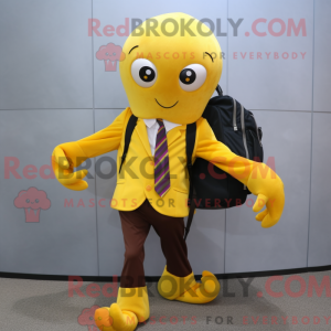 Yellow Octopus mascot...