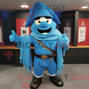 Sky Blue Pirate mascot...