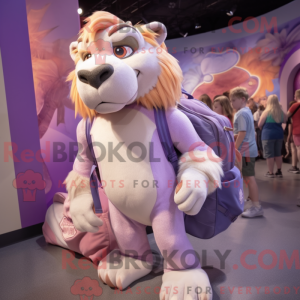 Lavendel Smilodon maskot...