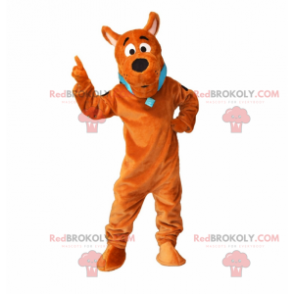 Vestito di carnevale del cane Scooby Doo mascotte con grande testa