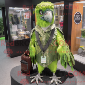 Lime Green Falcon máscara...