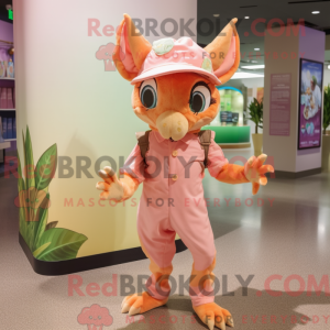 Peach Chupacabra maskot...