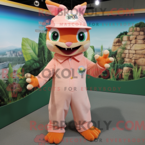 Peach Chupacabra mascot...