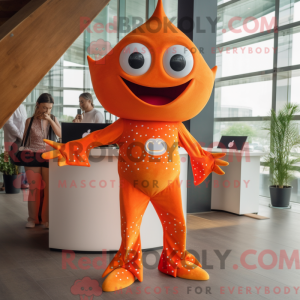 Orange Stingray mascot...