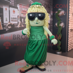 Pesto Pasta mascot costume...