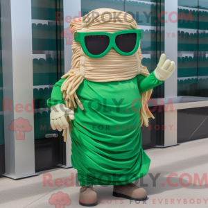 Pesto Pasta mascot costume...