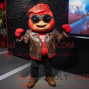 Red Pho mascot costume...