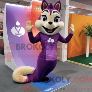 Purple Chipmunk mascot...