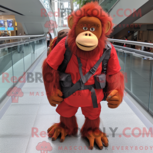 Red Orangutan mascot...