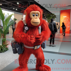 Red Orangutan mascot...