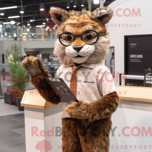 Brauner Luchs Maskottchen...