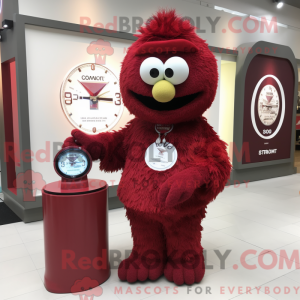 Maroon Wrist Watch mascot...