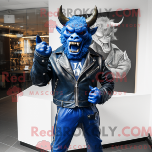 Blue Devil mascot costume...