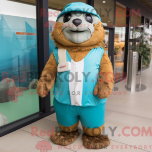 Marmot mascot costume...