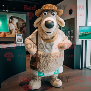 Figura de máscara de ovelha...