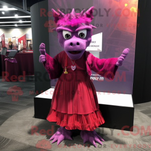 Magenta Gargoyle mascot...