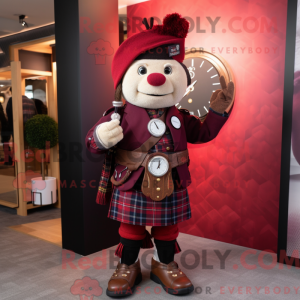 Maroon Bagpipe mascot...