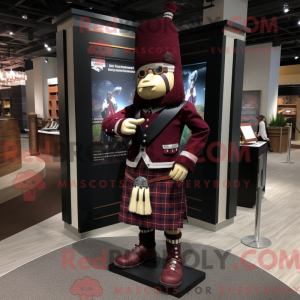 Maroon Bagpipe mascot...
