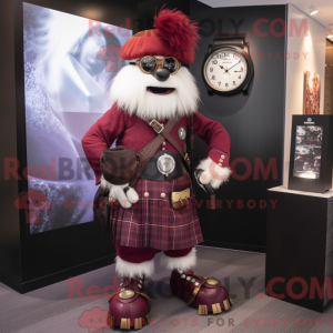 Maroon Bagpipe mascot...