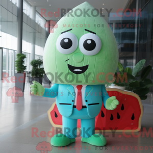 Cyan Watermelon mascot...