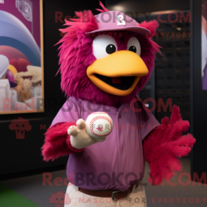 Magenta Hens Maskottchen...