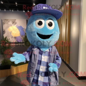 Blue Raspberry mascot...