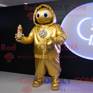 Gold Soda Can máscara de...