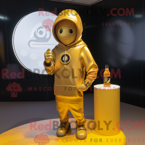 Gold Soda Can mascot...