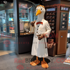 Rust Seagull mascot costume...