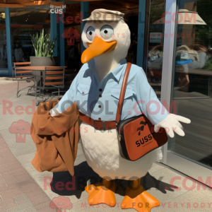 Rust Seagull maskot drakt...