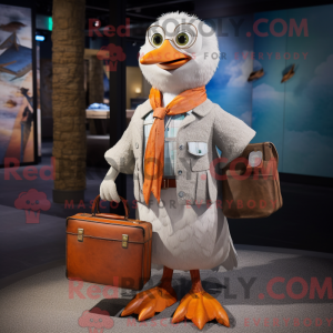 Rust Seagull mascot costume...