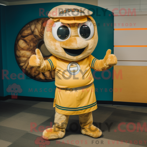 Gold Bagels mascot costume...