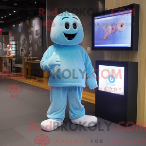 Postava maskota Sky Blue...
