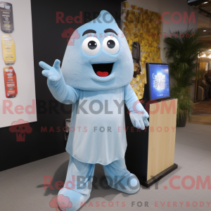 Sky Blue Ghost mascot...