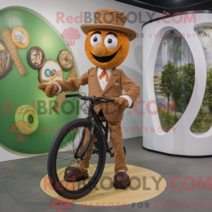Brun Unicyclist maskot...