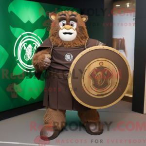 Brun Celtic Shield maskot...