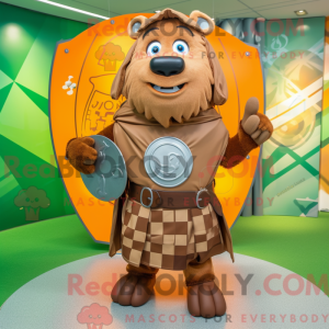 Brun Celtic Shield maskot...