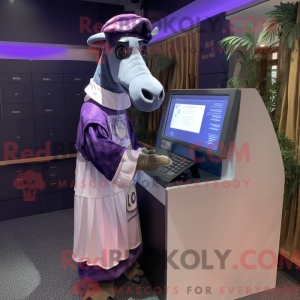 Lavendel Okapi maskot...