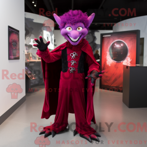 Máscara de vampiro magenta...