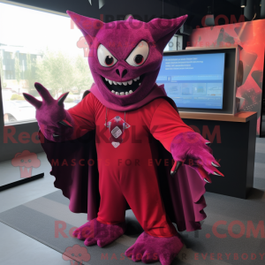 Magenta Vampire mascot...