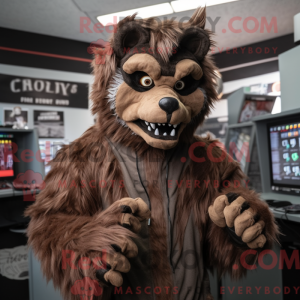 Brown Werewolf mascot...