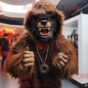 Brown Werewolf mascot...