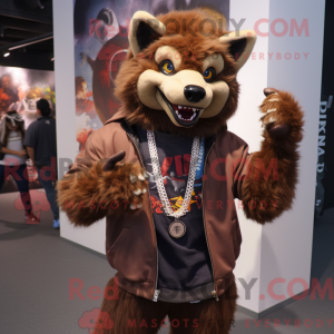 Brown Werewolf mascot...