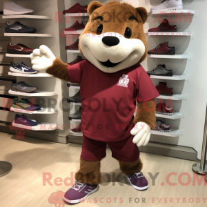 Maroon Beaver mascot...