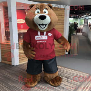 Maroon Beaver maskot...