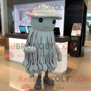 Gray Jellyfish mascot...