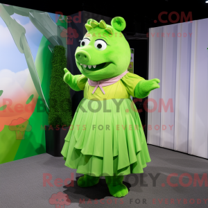 Lime Green Sow mascot...